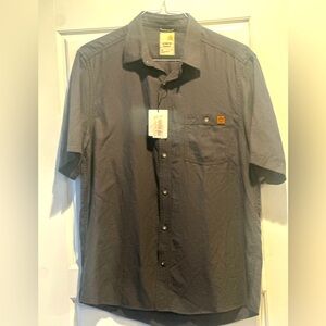 Solaris Men's Gray Short Sleeve Shirt-Large
